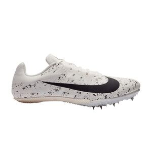 Authentic Nike Zoom Rival S 9 White/Black Paint splatter Track Spike Size 7.5